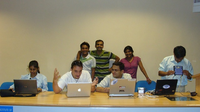 Volunteers Team on 24th evening for Joomla day