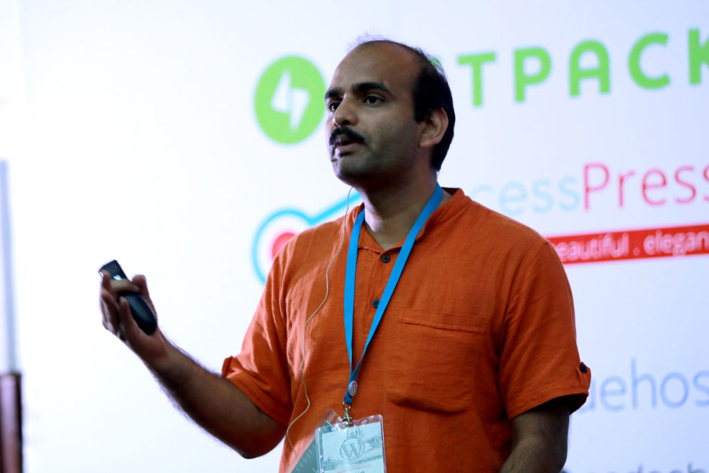 Amit Kumar Singh at WordCamp kathmandu